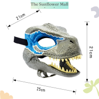 Sunflower หน้ากากไดโนเสาร์สีฟ้าไดโนเสาร์ของเล่นหัวฮาโลวีนเทศกาลไดโนเสาร์เครื่องแต่งกายปาร์ตี้หน้ากากหน้ากากคริสต์มาสของขวัญสำหรับเด็ก