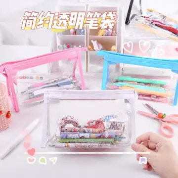 Shop Aesthetic Pencil Case Clear with great discounts and prices online - Nov  2023