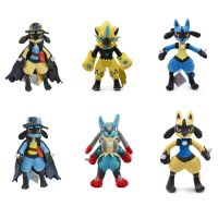 25-32cm Anime Figure Lucario Zeraora Dolls Cartoon Collection Ornaments Stuffed Kids Xmas Gifts