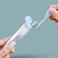 【CW】 1PC Folding Toothbrush Set Tools Can Hold Toothpaste