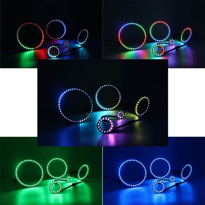 cw-ws2812b-8-16-24-35-45leds-pixel-ring-sp110e-controller-usb-kit-rgb-ring-individul-addressabie-ws2812-ic-buiit-in-lights-dc5v