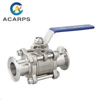 1/2" 3/4" 1" SS304 Stainless Steel Sanitary Ball Valve 3 Three Piece Tri Clamp Ferrule Type For Homebrew Diary