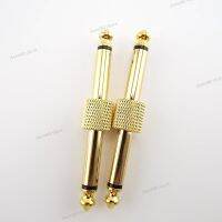 2Pcs 6.35mm 6.5mm Male Jack Plug Mono Audio Adapter Plug Connector Guitar Effect Pedals Instrument Convert Patch Adaptor WB5TH