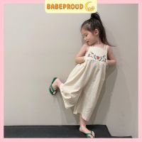 BABEPROUD ชุดสูทเด็กผู้หญิง1-6ปีเสื้อผ้าเด็ก,ชุดจั๊มสูทแฟชั่นเกาหลีฤดูร้อนใหม่สำหรับเด็กทารกหญิง