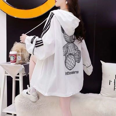 Sunscreen clothing womens 2023 new outerwear loose fashion fresh all-match outerwear anti-ultraviolet slimming sunscreen clothing