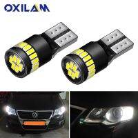 OXILAM 2Pcs Canbus T10 W5W LED 3014 24 SMD Side Position Parking Light Bulb for Volkswagen Golf Tiguan Jetta City Touran Passat