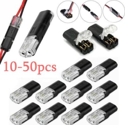 hot๑❄❈  10-50pcs 2 Pin Way Plug Car Electrical Wire Cable Automotive Strip Terminal Connection