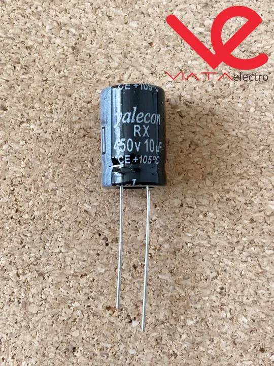 4 Condensatori Elettrolitici In Alluminio 10uF 450V 10x16mm Radiali – ±20%