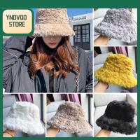 YNDVQO STORE กิจกรรมกลางแจ้งกลางแจ้ง อบอุ่นและอบอุ่น ลำลองแบบสบายๆ ขนเฟอร์เทียม หมวกชาวประมงหมวก หมวกปานามา หมวกบังแดด หมวกทรงถัง