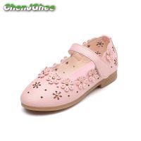 New Product Mumoresip PU Leather Girls Shoes Toddler Baby Girl Flats Flowers Cut-Outs Princess Kids Shoes Children Girls Soft Shoes Loafers