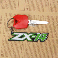 Fit สำหรับ KAWASAKI Ninja ZX6R ZX-7R ZX9R ZX10R ZX12R ZZR1400 3D ยางนุ่มรถจักรยานยนต์ใบมีด uncut Key Ring พวงกุญแจ New