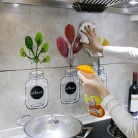 【CW】 adhesive kitchen wallpaper aluminum foil and cupboard stickers oil waterproof cartoon wall
