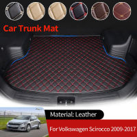 หนังรถ Boot Liner Cargo ด้านหลังเสื่อกระเป๋าเดินทางชั้นถาดพรมกันน้ำสำหรับ Volkswagen VW Scirocco MK3 2009 ~ 2017 2016