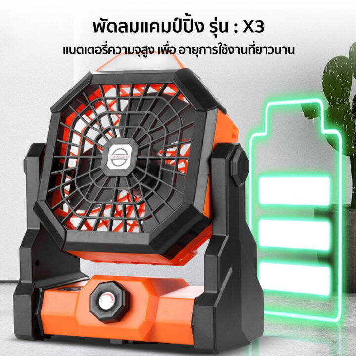 24h-shipped-พัดลมแคมป์ปิ้ง-camping-fan-พัดลมพกพา-8นิ้ว-7800mah-ปรับได้3ระดับ-พร้อมไฟled-outdoor-fan-พัดลมไร้สาย-พัดลมตั้งแคมป์