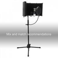 Microphone Isolation Shield 5 แผง Wind Screen พับได้ 3/8