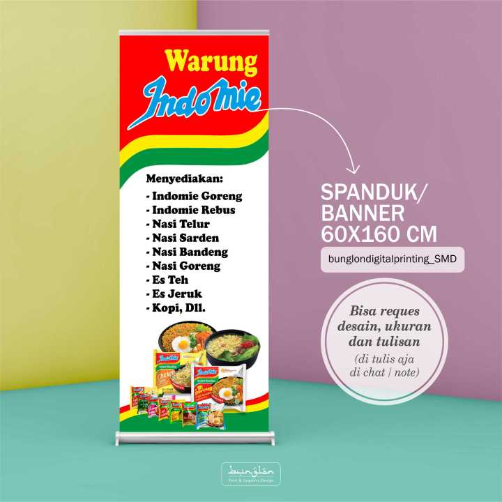 Spanduk Banner Warmindo Warung Indomie Lazada Indonesia