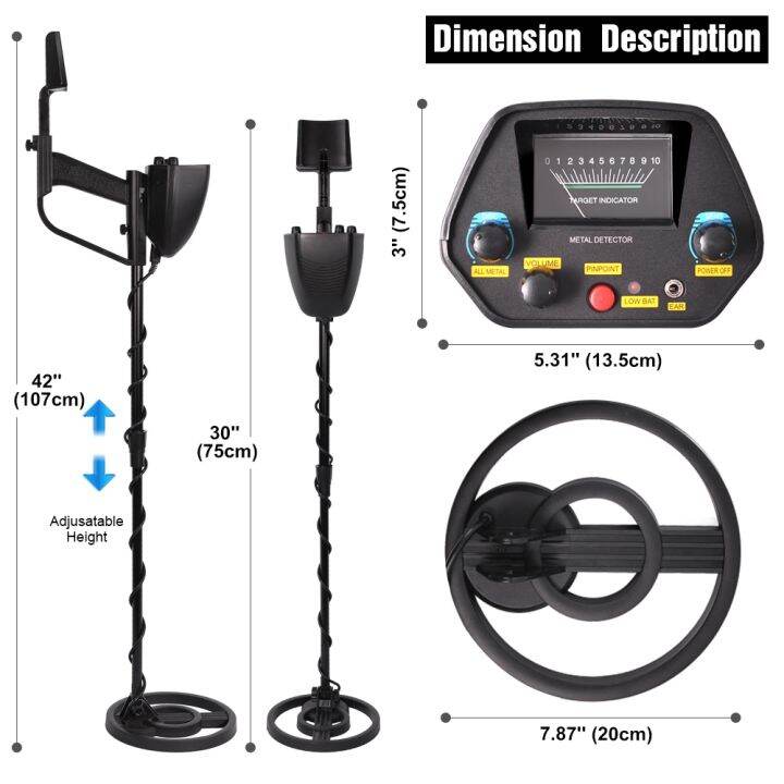 shuaiyi-เครื่องตรวจจับโลหะน้ำหนักเบา-md-4080-ความแม่นยำสูงพร้อม-pinpointer-disc-และโหมดโลหะทั้งหมดกันน้ำคอยล์ค้นหาสมบัติทอง