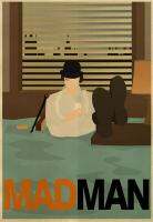 ภาพยนตร์ Madman Minimalist ศิลปะการพิมพ์ภาพโปสเตอร์ผ้าไหมของตกแต่งผนังบ้าน0726