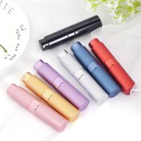 8ML Mini Perfume Refill Bottle Portable Rotary Sub-bottling Glass Liner Spray Empty Bottle Travel Small Cosmetic Container Travel Size Bottles Contain