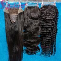 【LZ】◆✤❦  Unprocessed Human Hair HD Transaprent Lace Front Wigs Black Deep Wave 13x6 Lace Frontal Wigs 180  Straight Lace Human Hair Wigs