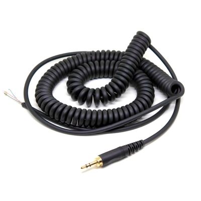 ☬✸ Replacement Coiled Spring Stereo Audio Cable for -Beyerdynamic DT 770 770PRO 990 990PRO Earphones