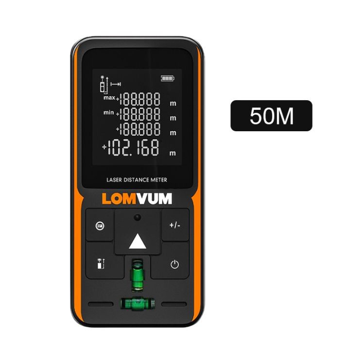 lomvum-เลเซอร์ดิจิตัลสายวัด50เมตรเลเซอร์วัดระยะทางถูกต้องการก่อสร้างเครื่องวัดเมตรรูเล็ตอุปกรณ์หาพิกัด-trena-lazer