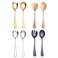 【CW】 2 Pack Salad and Fork Serving Set Servers 4 Colors for