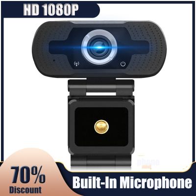 ۞ Webcam Web Camera PC HD Auto Focus 1080P Digital Built-in Microphone Dual Mics Smart USB Zoom Stream Game Cam Video Camcorder