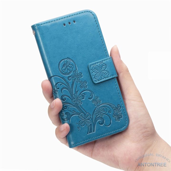 xiaomi-13-pro-xiaomi-13-lite-น่ารักโคลเวอร์โชคดีเคสหนังแบบฝาพับเคสกระเป๋าเงินแบบฝาพับหนังปกหนังพรีเมี่ยม