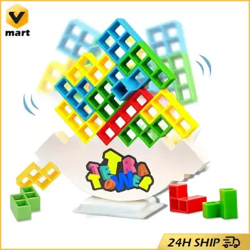 Tetra Tower Game Tetris Balance Toy Stacking Block Stack Building