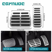 1ชุดอลูมิเนียมอัลลอยลื่นไม่มีเจาะแก๊สเบรคเหยียบ Pad สำหรับ Audi TT A1 A2 A3 Pedale สำหรับ VW Golf 3 4 Polo GTI 9N3สำหรับ SKODA Octavia ที่นั่ง Ibiza Fabia