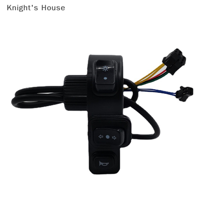 Knights House มอเตอร์ไซค์สวิตช์ไฟฟ้า3 In1สกู๊ตเตอร์ไฟสี่ล้อ ATV เปิดสัญญาณแตร