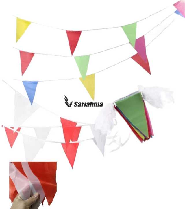 Bendera Segitiga Merah Putih Dan Warna Warni 5 Sampai 50 Meter Bendera Umbul Umbul Karnaval