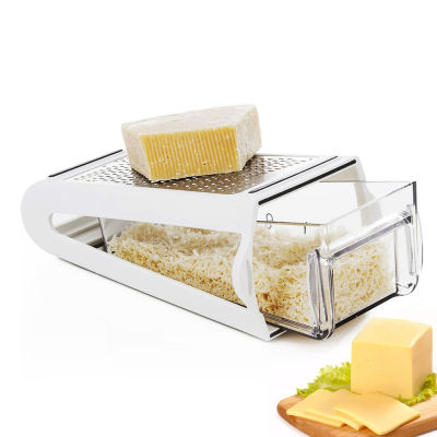 Grater Vegetables Parmesan Slicer Shredder for Cabbage Cheese Cutter Multi Stainless Steel with Container Kitchen Accessories