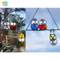 TAC Custom นกฮูก Window Hangings Suncatcher Owl Emotes Metal Board Gift Garden Decor Mother S Day Gift