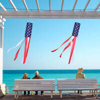 XUEEY การพิมพ์ กลางแจ้ง ลายทาง สวน สหรัฐอเมริกา American Flag Windsock ของตกแต่งแขวน การสนับสนุนผู้รักชาติ