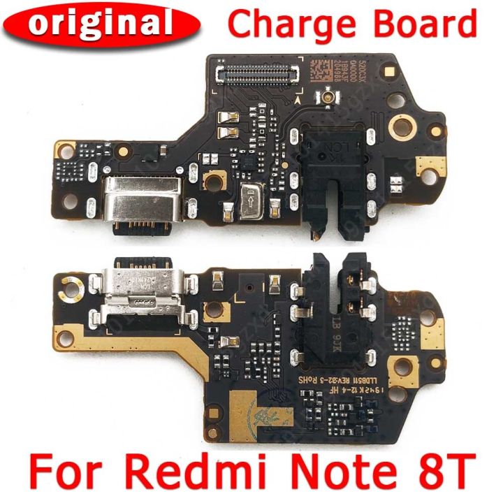 บอร์ดซ่อมโทรศัพท์มือถือ Usb สำหรับ Xiaomi Redmi Note 8 T 8 T ชาร์จพอร์ตแผ่นเชื่อมต่อเต้ารับ Pcb ชิ้นงอสำหรับเปลี่ยนอะไหล่