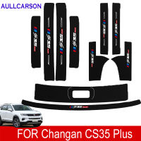 สำหรับ Changan CS35 Plus 2023ประตูรถหนังสติกเกอร์แผ่นป้องกันคาร์บอนไฟเบอร์เกณฑ์ Strip อุปกรณ์เสริม