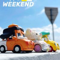 ▧ 【ของแท้】POPMART Popcar ตุ๊กตาฟิกเกอร์ Happy Weekend Series Blind Box ของขวัญ สําหรับตกแต่ง 2 ชิ้น