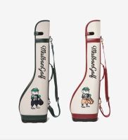 ถุงกอล์ฟ ขนาดพกพา Malbon Golf Bag Malbon (QIAM002) สามารถใส่ได้ 5-6 ไม้ มีสีขาวเขียว/ขาวแดง