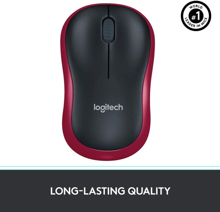logitech-m185-wireless-mouse-red-เมาส์ไร้สาย-สีแดง-ของแท้-ประกันศูนย์-3ปี