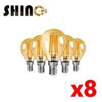 8ชิ้น E14แก้วไฟ Led Bombilla 4วัตต์ G45ย้อนยุคเอดิสันไส้หลอดไฟโคมไฟวินเทจของตกแต่งภายใน