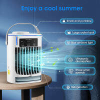 แบบพกพา Mini Air Conditioner Air Cooler พัดลมน้ำพัดลมระบายความร้อนเครื่องปรับอากาศ Air Cooler สำหรับ Office Mobile Air Conditioner