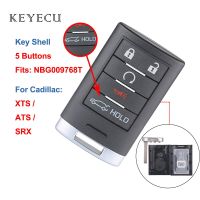 【big-discount】 islwpi Keyecu 5ปุ่ม Remote Car Key Case สำหรับ Cadillac XTS ATS 2013-2014 SRX 2010 2011 2013 2014 2015, NBG009768T