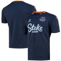 Everton Jersey Fans Warm Up Short Sleeve Training Navy Football Tshirts Sports Tee Plus Size