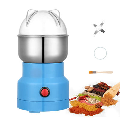 Electric Coffee Bean Grinder Kitchen Tools Stainless Steel Herb Salt Pepper Spice Nut Cereal Mini Power Grinding ​Machine ​220V