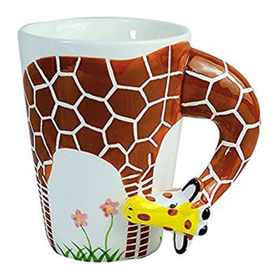 Creative Gift Ceramic Coffee Milk Tea Mug 3D Animal Shape Hand Painted Animals Cup