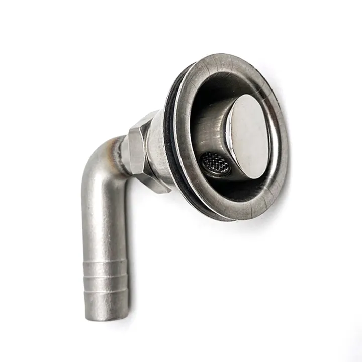 Betop 90 Degrees Boat Fuel Tank Vent Marine Flush Mount Fuel Gas Tank