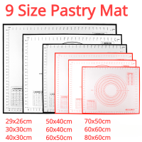 O Versize 80706030เซนติเมตรซิลิโคนเสื่ออบกลิ้งนวดแผ่นขนมเครปพิซซ่าแป้งไม่ติดครัวซิลิโคนเสื่อ