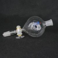 【Thriving】 Toseef 500Ml 24/29 Ground Joint Ball Shaped Lab Separatory Funnel พร้อมนาฬิกาจับเวลาแก้ว